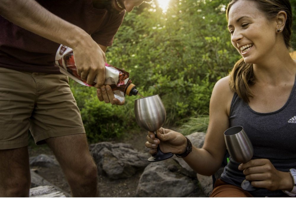 Glacier Stainless Nesting Wine Glass