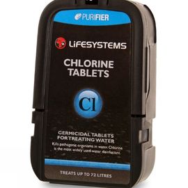 Обеззараживающие таблетки  для дезинфекции воды Lifesystems Chlorine
