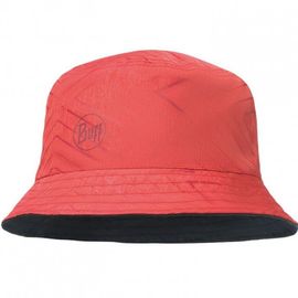 Панама BUFF TRAVEL BUCKET HAT collage red/black