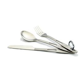 Набор столовых приборов из титана TOAKS Titanium 3-Pieces Cutlery Set SLV-02