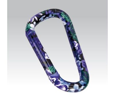 Брелок 3325 карабин Flower purple 6 mm x 60 mm