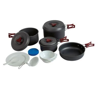 Набор посуды из анодированого алюминия TRC-026