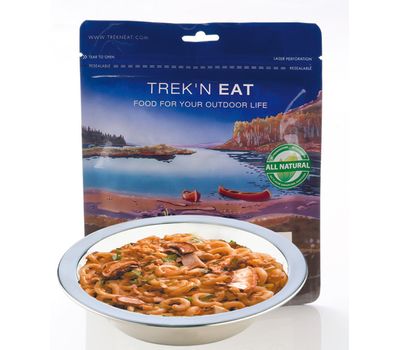 Макароны с лесными грибами и соевым рагу