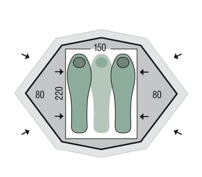 Палатка Gemini 150 Extreme (с юбкой)