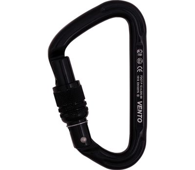 Карабин Vento малый черный с муфтой keylock