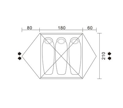 Палатка Steady 3 EXT