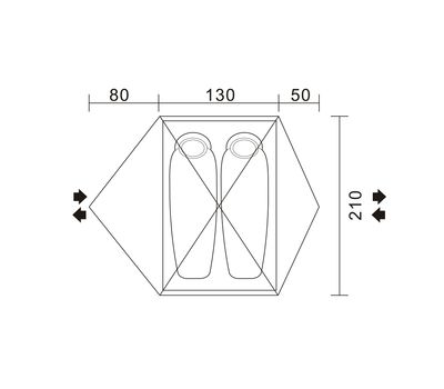 Палатка Steady 2 EXT