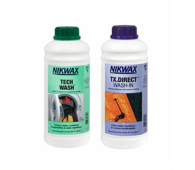 Комплект Nikwax Twin Pack (Tech Wash 1L + TX Direct 1L)