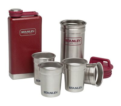 Набор Stanley  Фляга 236 мл + 4 стопки + стальной кейс
