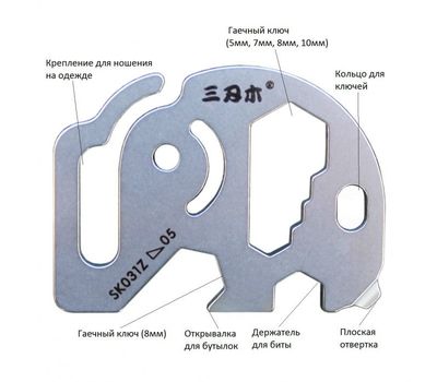 Карманный мультитул Sanrenmu SK031Z