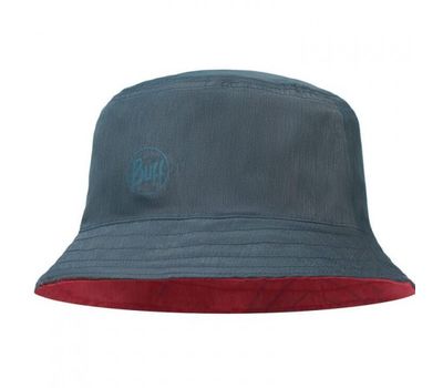 Панама BUFF TRAVEL BUCKET HAT collage red/black