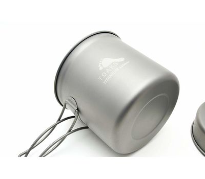 Котелок TOAKS Titanium 1100 мл с крышкой-сковородкой