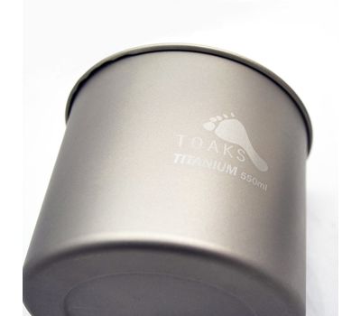Кружка титановая TOAKS Titanium 550 ml Pot POT-550