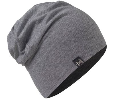 BUFF COTTON HAT grey stripes