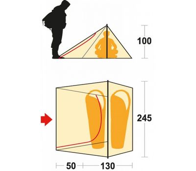 Палатка Ferrino Sintesi 2 (8000) Olive Green