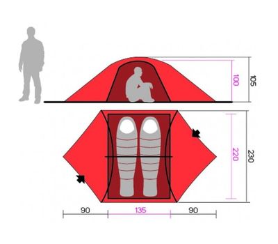 Палатка туристическая Hannah EAGLE 2