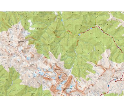 Карта Грузии 8 (Ushguli, Lashkheti, Mt.Shkhara)