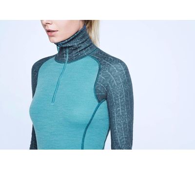 Термофутболка Devold Duo Active Woman Zip Neck LS