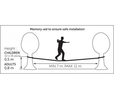 Слэклайн OGSO SLACKLINE 15m