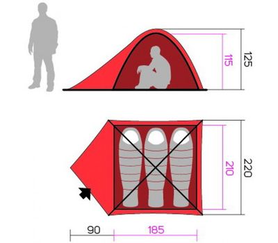 Палатка Hannah Arrant 3