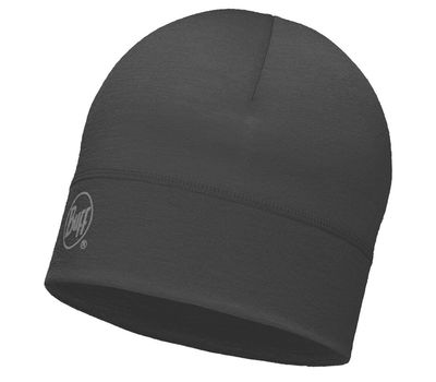Шапка BUFF LIGHTWEIGHT MERINO WOOL 1 LAYER HAT solid black