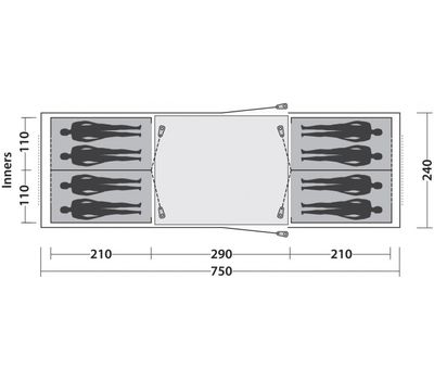 Палатка Easy Camp Huntsville Twin 800 Red