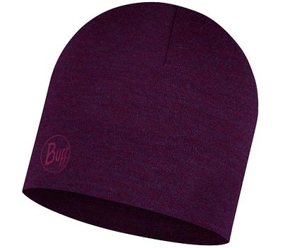 Шапка BUFF  MIDWEIGHT MERINO WOOL HAT purplish melange