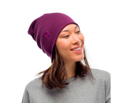 Шапка BUFF HEAVYWEIGHT MERINO WOOL HAT purplish multi stripes