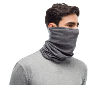 BUFF 113022.933.10.00 MIDWEIGHT MERINO WOOL light grey melange