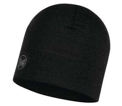 Шапка BUFF MIDWEIGHT MERINO WOOL HAT solid black