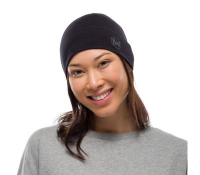 Шапка BUFF MIDWEIGHT MERINO WOOL HAT solid black