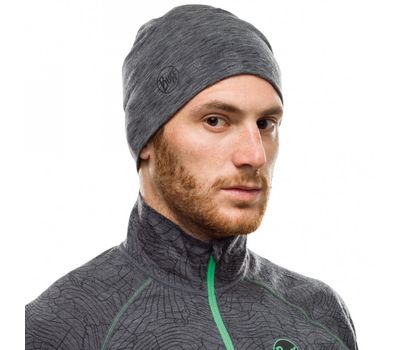 Шапка BUFF MIDWEIGHT MERINO WOOL HAT MULTI STRIPES graphite