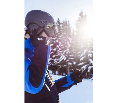 Шлем горнолыжный Julbo Sphere Connect noir zeb, Лыжный шлем с визором