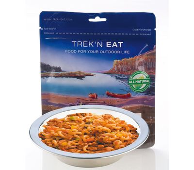 Рагу со сладким перцем, соей и макаронами