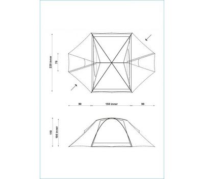 Палатка Covert S AL thyme/raven