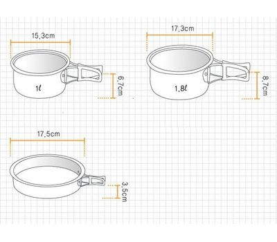 Набор посуды KSK-WH23 Cookware (anod)